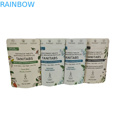 کیسه کرفت قابل کمپوست با زیپ قابل باز کردن برای بسته پودر آرایشی