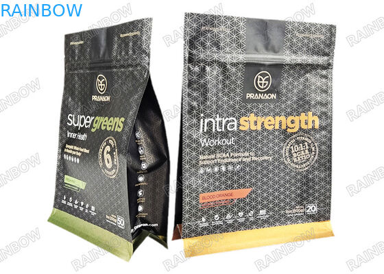 کیف های بسته بندی فولیک آلومینیومی پودر پروتئین قهوه با دریچه ضد بوی Mylar Bag