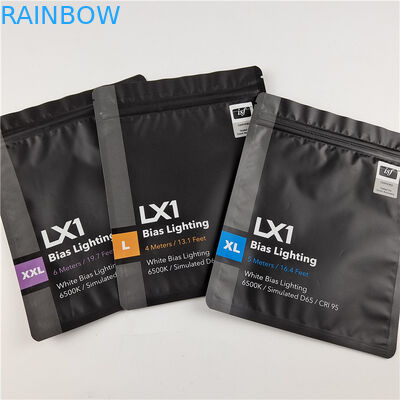 با کیفیت بالا لوگو سفارشی چاپ شده کیسه های مهر و موم سه طرفه برای مراقبت از دندان بسته بندی با مواد سازگار با محیط زیست و ایمن