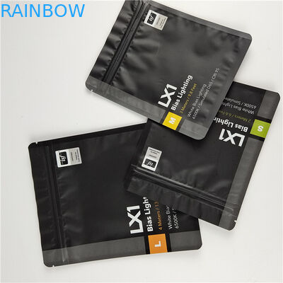 با کیفیت بالا لوگو سفارشی چاپ شده کیسه های مهر و موم سه طرفه برای مراقبت از دندان بسته بندی با مواد سازگار با محیط زیست و ایمن