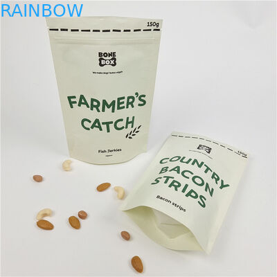 چاپ دیجیتال سفارشی کیف های زپ ایستاده ضد بوی کیف کاغذی کرافت