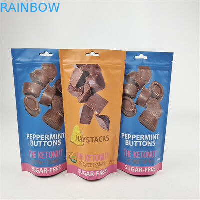 با کیفیت بالا لوگو سفارشی چاپ شده لایه بندی پیشرفته کیسه های زپ ایستاده برای بسته بندی کیسه های میان وعده