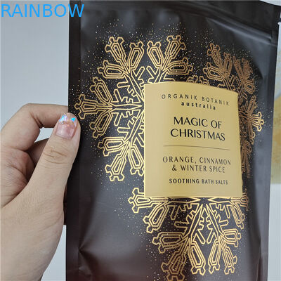 بسته مد با کیفیت بالا قابل بازخرید آسان اشک خط Mylar پاکت های حمام نمک بسته بندی کیسه