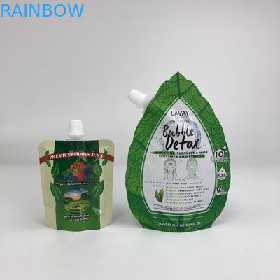 برچسب سفارشی با کیفیت بالا چاپ شده طراحی جدید کیسه های بازیافت شده آبمیوه مواد غذایی آبمیوه شیر ظرف بسته بندی