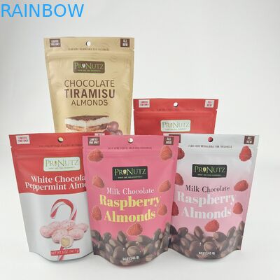 لوگو شخصی زپ پلاستیکی ایستاده زپ قفل بسته بندی بسته بندی مواد غذایی کوکی