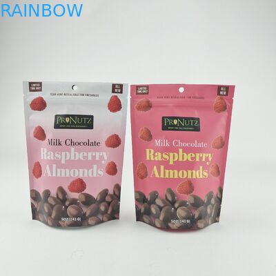 لوگو شخصی زپ پلاستیکی ایستاده زپ قفل بسته بندی بسته بندی مواد غذایی کوکی