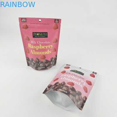 لوگو شخصی زپ پلاستیکی ایستاده زپ قفل بسته بندی بسته بندی مواد غذایی کوکی