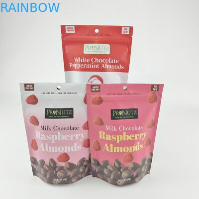 لوگو شخصی زپ پلاستیکی ایستاده زپ قفل بسته بندی بسته بندی مواد غذایی کوکی