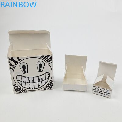 جعبه کاغذی کارتونی سفید رنگ UV مت سفارشی 400g برای نمونه آرگان روغن آرگان