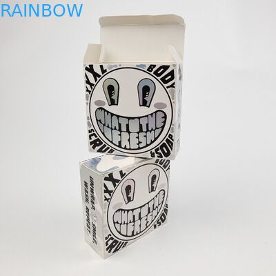 جعبه کاغذی کارتونی سفید رنگ UV مت سفارشی 400g برای نمونه آرگان روغن آرگان