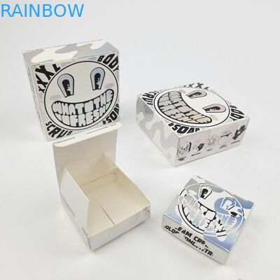 جعبه کاغذی کارتونی سفید رنگ UV مت سفارشی 400g برای نمونه آرگان روغن آرگان