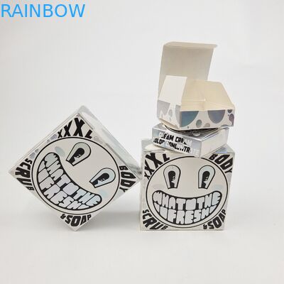 جعبه کاغذی کارتونی سفید رنگ UV مت سفارشی 400g برای نمونه آرگان روغن آرگان