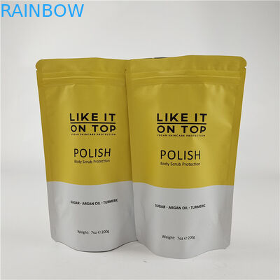 طراحی اندازه سفارشی کیسه ایستاده با زپ گراس / کیسه بسته بندی چاپی دیجیتال