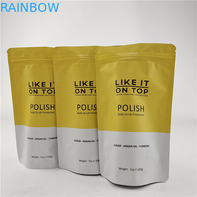 طراحی اندازه سفارشی کیسه ایستاده با زپ گراس / کیسه بسته بندی چاپی دیجیتال