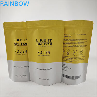 طراحی اندازه سفارشی کیسه ایستاده با زپ گراس / کیسه بسته بندی چاپی دیجیتال