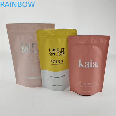 طراحی اندازه سفارشی کیسه ایستاده با زپ گراس / کیسه بسته بندی چاپی دیجیتال