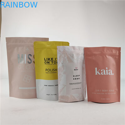 طراحی اندازه سفارشی کیسه ایستاده با زپ گراس / کیسه بسته بندی چاپی دیجیتال