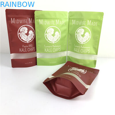 بسته بندی مواد غذایی کیسه های پلاستیکی مسطح زپلاک کیسه های فولیک آلومینیومی با زپ