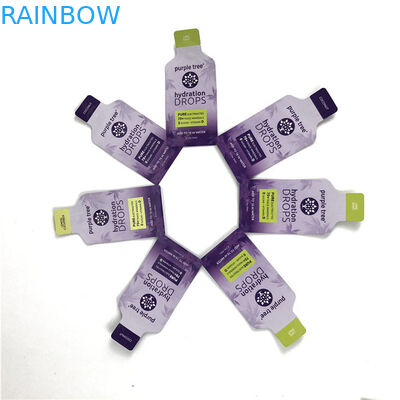 10 رنگ سفارشی فولک آلومینیوم مت ایستاده کیسه زیپلاک کیسه پوشک برای غذا