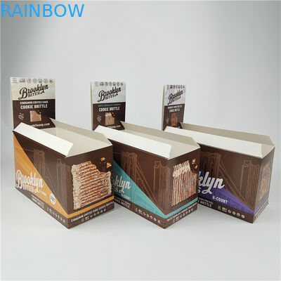 جعبه های نمایش کارتونی تاشو قابل بازیافت جعبه های نمایش کاغذی آماده