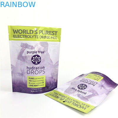 لوگو سفارشی داغ رنگ درخشان اندازه و طراحی سفارشی نیاز به ورق آلومینیوم Mylar Doypack