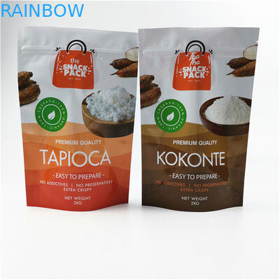 مواد سازگار با محیط زیست و ایمن پایان درخشان اندازه و طراحی سفارشی نیاز به ورق آلومینیوم Mylar Doypack