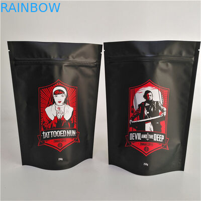 اندازه سفارشی کیف ایستاده با زیپ مچ پایان ورق آلومینیوم Mylar Doypack