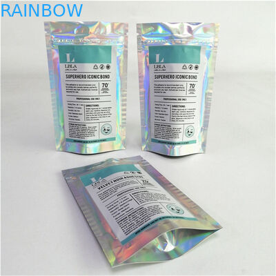 عمده فروشی لوگو سفارشی چاپ دیجیتال پلاستیکی PET صاف مناسب قیمت کیف های ایستاده با زیپ