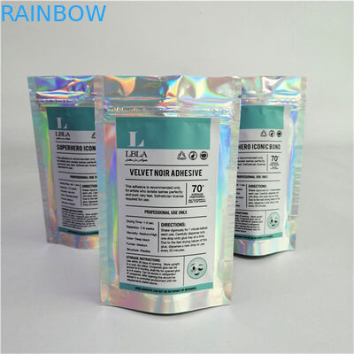 عمده فروشی لوگو سفارشی چاپ دیجیتال پلاستیکی PET صاف مناسب قیمت کیف های ایستاده با زیپ