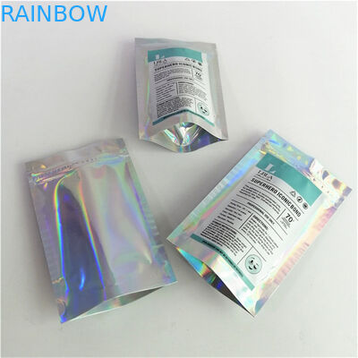 عمده فروشی لوگو سفارشی چاپ دیجیتال پلاستیکی PET صاف مناسب قیمت کیف های ایستاده با زیپ