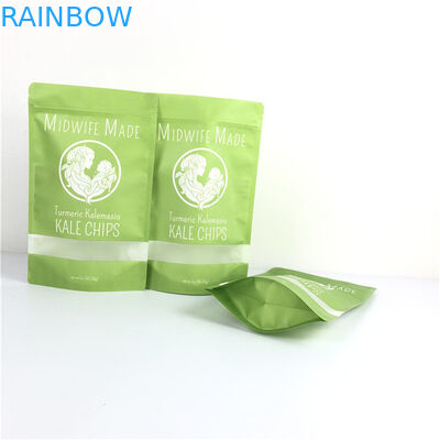 بسته بندی مواد غذایی چاپ سنگ شکن Mylar Doypack با پنجره سازگار با محیط زیست و سفارشی