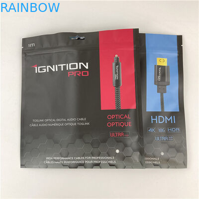 جعبه بسته بندی سه طرفه مهر شده مایلار کیسه تخت با زیپ پذیرفته شده تا 10 رنگ در دسترس است