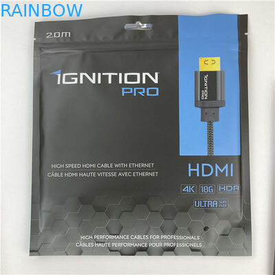 جعبه بسته بندی سه طرفه مهر شده مایلار کیسه تخت با زیپ پذیرفته شده تا 10 رنگ در دسترس است