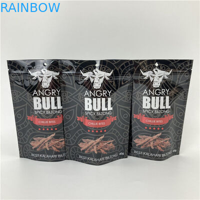 کیسه ایستاده ضد نشت با زپ گاوچر / کیسه بسته بندی چاپی دیجیتال