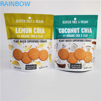 لوگو سفارشی چاپ شده ورق آلومینیوم Mylar Doypack با سطح چاپ گراوور