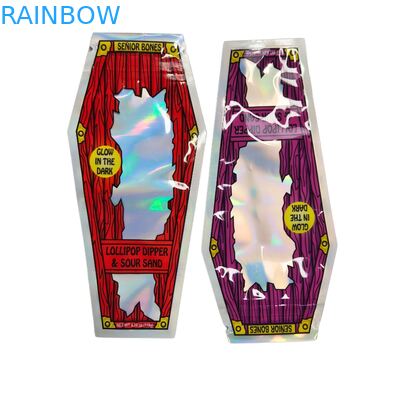 برگ تنباکو، آب نبات، بیسکویت، آدامس، گل خشک، گیاه، برگ گرا، کیسه‌های میلار 3.5 گرمی برش خورده