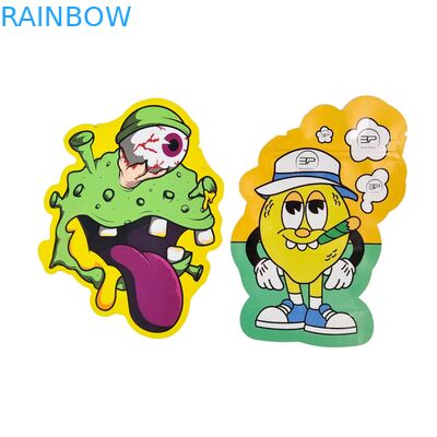 شکل سفارشی جعبه نمایش 3.5g کیسه های مایلار ضد لمس کودک نرم کیسه برش مرطوب برای 1g 3.5g 7g 14g 28g پلاستیک خوردنی