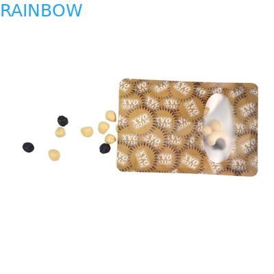 بسته بندی کیسه ایستاده 3 طرفه مهر و موم صاف قابل استفاده مجدد پنجره زیپ لاک مایلار ورق آلومینیوم قابل استفاده مجدد کیسه های پلاستیکی