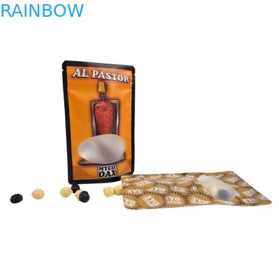 بسته بندی کیسه ایستاده 3 طرفه مهر و موم صاف قابل استفاده مجدد پنجره زیپ لاک مایلار ورق آلومینیوم قابل استفاده مجدد کیسه های پلاستیکی