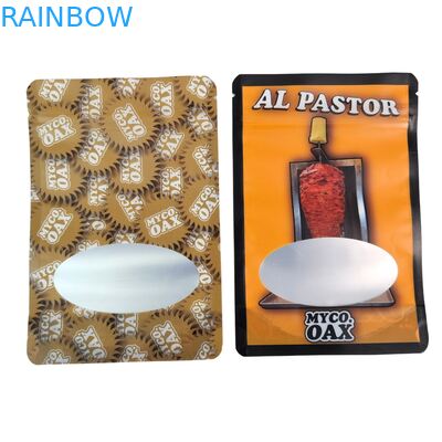 بسته بندی کیسه ایستاده 3 طرفه مهر و موم صاف قابل استفاده مجدد پنجره زیپ لاک مایلار ورق آلومینیوم قابل استفاده مجدد کیسه های پلاستیکی