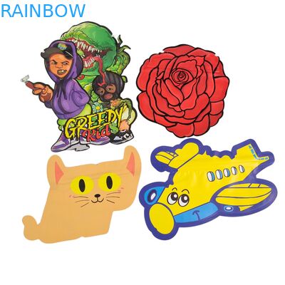 کیسه های مایلار غیر منظم قابل بازخرید 3.5g ضد بچه چاپ دیجیتال PET بسته بندی زیپلاک برای کوکی های آدامسی قابل خوردن