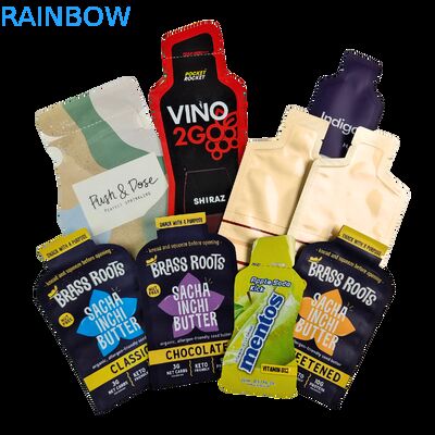 چاپ دیجیتال سفارشی داغ زنی کیسه بسته بندی پلاستیکی 5 میلی لیتر 10 میلی لیتر 30 میلی لیتر کیسه ساشه نمونه کوچک ساشه سفارشی