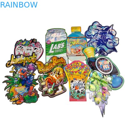 کیسه‌های مایار کوکی درجه خوراکی Doypack Die Cut Cali 3.5g 7g 14g 28g براق/مات ضد بو زیپ‌لاک