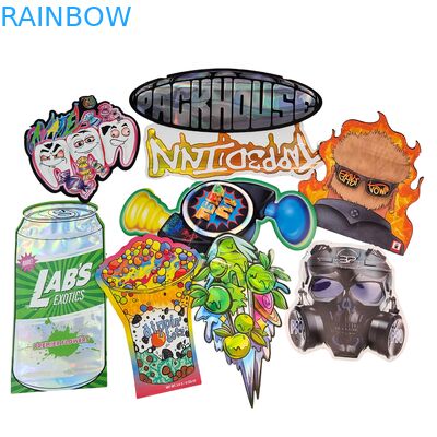 کیسه‌های مایار کوکی درجه خوراکی Doypack Die Cut Cali 3.5g 7g 14g 28g براق/مات ضد بو زیپ‌لاک