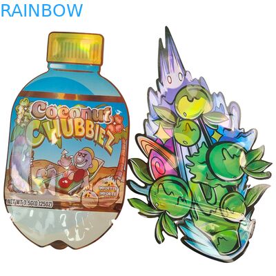 فروش گرم کیسه مایلار بریده شده با زیپ مواد غذایی ضد بوی 3.5 7g 14g 28g قارچ گیمی های سفارشی چاپ کیسه پلاستیکی