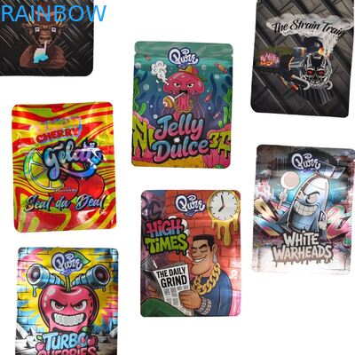 کیسه‌های مایار قابل‌بسته‌بندی مجدد 3.5 گرم تا 28 گرم سفارشی برای بسته‌بندی مواد غذایی