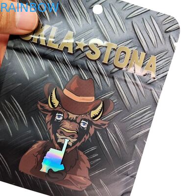 جعبه شکلاتی قارچ بسته بندی آدامس 8th Cali Food Doypack کیسه های Mylar 3.5 Cali بسته بندی قابل خوردن کیسه های بسته بندی 3 مهر جانبی