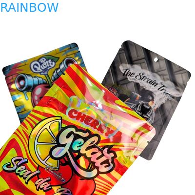 جعبه شکلاتی قارچ بسته بندی آدامس 8th Cali Food Doypack کیسه های Mylar 3.5 Cali بسته بندی قابل خوردن کیسه های بسته بندی 3 مهر جانبی