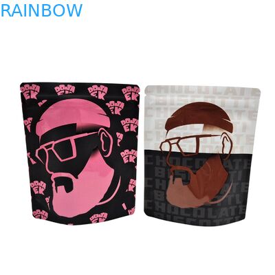 کیسه های زیپ دار مایار 3.5 گرمی 1 اونس قابل استفاده مجدد، فویل آلومینیومی ایستاده، ضد بو، کیسه های مایار کالی برای نگهداری مواد غذایی، چاپ سفارشی