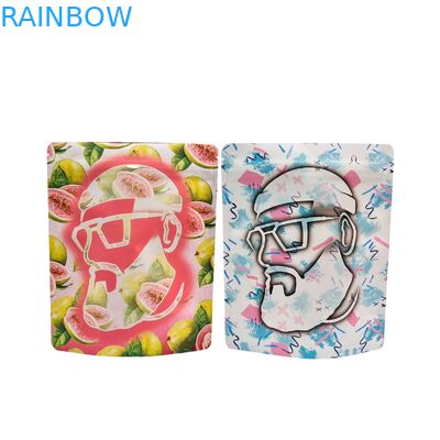 کیسه های زیپ دار مایار 3.5 گرمی 1 اونس قابل استفاده مجدد، فویل آلومینیومی ایستاده، ضد بو، کیسه های مایار کالی برای نگهداری مواد غذایی، چاپ سفارشی